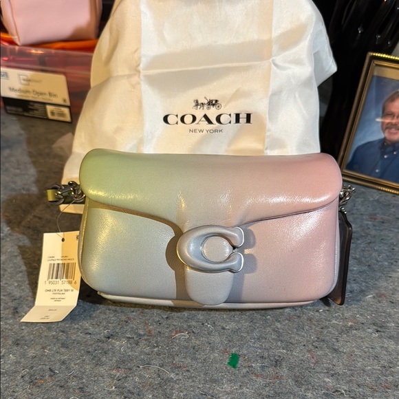 Coach Handbags - Coach Pink and Green Crossbody Bag with Ombré Design